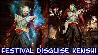 Festival Disguise Kenshi  Skin Showcase  Intros amp Victory  Mortal Kombat 1 [upl. by Arne685]