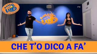 CHE TO DICO A FA Angelina Mango COREOGRAFIA  TUTORIAL  BALLO DI SPALLE  BAILA CON LUIS 2023 [upl. by Assela]