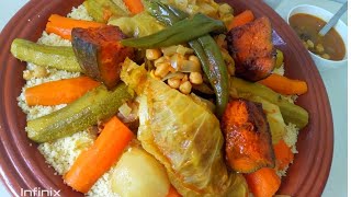 Couscous marocain facile Etape par étape Réussi à coup sûr [upl. by Marney311]