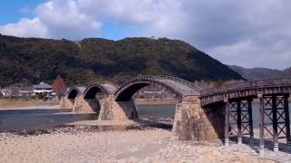 錦帯橋・鵜飼  Kintaikyo Bridge  Iwakuni Cormorant Fishing [upl. by Yemrej535]