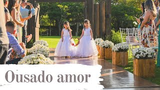 Linda entrada das alianças com a música Ousado Amor  Versão Musiart  Casamento [upl. by Ophelia]