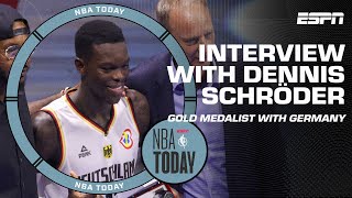 Dennis Schröder on what the World Cup Golden Medal means for Germany 🥇 🇩🇪  NBA Today [upl. by Scottie]