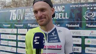 Adrien Petit  Interview au départ  Etape 1  Volta a la Comunitat Valenciana 2024 [upl. by Atinrahs273]