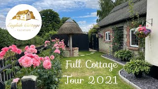 English Cottage Vacation  Well Cottage  Tour of 18th Century Thatched Cottage [upl. by Ahsaz]