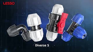 LESSO PP Compression Fittings [upl. by Nnaeirual]