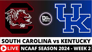 SOUTH CAROLINA VS KENTUCKY LIVE 🏈 NCAAF COLLEGE FOOTBALL GAME SCORE  WEEK 2  SEP 7 2024 [upl. by Cayser]