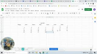 Membuat Kalender di Google Spreadsheet [upl. by Valerlan374]