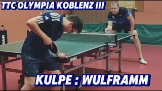 KREISOBERLIGA Tischtennis 🔥  Angriff Vs DOPPEL NOPPEN 😯 OWulframm1587TTR  AKulpe1646TTR [upl. by Fem]