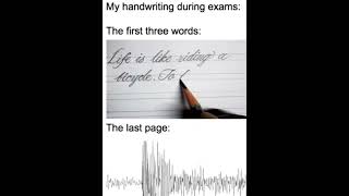 Handwriting shorts memes funny [upl. by Leciram]