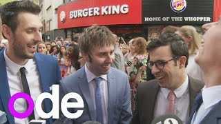 The Inbetweeners 2 premiere Cast reveal just how rude the new film is Its real naughty [upl. by Kirtley4]