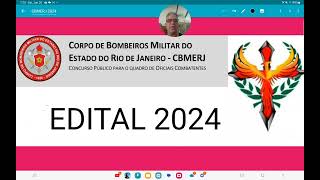 EDITAL CFO CBMERJ 2024 seja oficial do Corpo de bombeiros [upl. by Donadee]