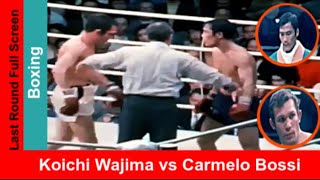 Koichi Wajima Japan vs Carmelo Bossi Italy white trunks Widescreen Highlights amp Slow motion [upl. by Hengel759]