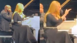 Adele Reacts To Possible Pride Sucks Yell From Audience [upl. by Ailekat392]