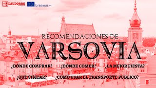 GUÍA DE VARSOVIA para ERASMUS y TURISMO  ¿Qué ver ¿Dónde comer ¿Dónde hay juerga y mucho más [upl. by Wagner]