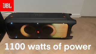 Jbl Partybox 1000 Bass test 1100 watts of power 🔊🔥 [upl. by Harias]