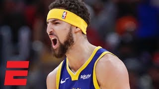 Klay Thompson sets NBA record for most 3s in a game 14 drops 52 vs Bulls  NBA Highlights [upl. by Anisamoht]