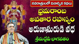 Srisaila Bhramaraba Rahasyam  Arunasurudi Story  Devibhagavatam  By Sri Vaddiparti Padmakar Garu [upl. by Notled378]