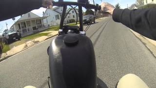 CRASHING my HarleyDavidson Sportster bobber [upl. by Aivatnwahs]