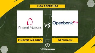 Paul Stone y sus golazos dan el triunfo a Pinsent Masons ante OpenBank [upl. by Ahscrop443]