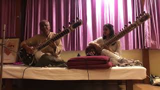 Music Sharing Sessions with CoTravelers❤️ Raga Bhairavi in Meditation with Sitar at Kaivalyadham [upl. by Golanka572]