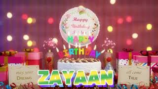 ZAYAAN Happy Birthday Song with Names 🌟 Happy Birthday to You [upl. by Ojahtnamas52]