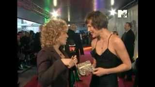 Milla Jovovich interview at MTV Russia Movie Awards 2006 with subtitles [upl. by Leumas]