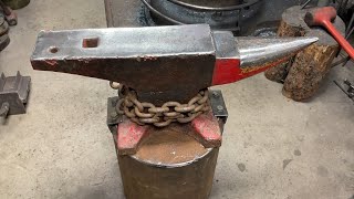 I got a new shop anvil Had to build a stand for it [upl. by Burner83]