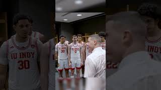 That first win of the season feeling 🤩  🎥 IU Indy Mens Basketball NCAA IUIndy Basketball MBB [upl. by Maram702]