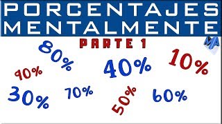 Cómo calcular el porcentaje sin calculadora  Parte 1 [upl. by Albin]