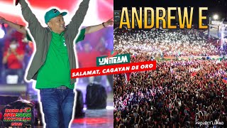 ANDREW E Full Performance at UniTeam BBMSara Grand Rally in CDO 4K [upl. by Ayatahs]