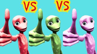 Dame tu cosita VS Funny alien VS Alien dance VS Green alien challenge dametucosita [upl. by Friedly170]