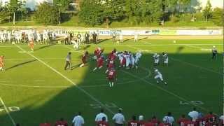 American Football Serbia  European Championship C 2012 Highlights [upl. by Adnyc820]