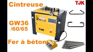 Cintreuse fer à béton  Rebar bending machine [upl. by Nimzaj]