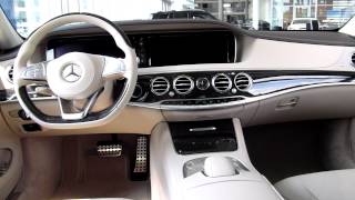 2015 MercedesBenz SClass S350 Bluetec 4Matic AMG Detailed Exterior Interior Review [upl. by Schechter830]