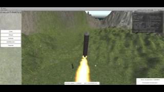 Rocket Sim Prototype  151129  Unity3D [upl. by Tabor149]