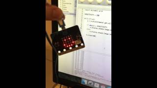 Using accelerometer on BBC MicroBit with Python [upl. by Lebaron]