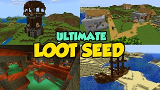 BEST OP Loot SurvivalHardcoreSpeedrun Seed for Java 121  Minecraft [upl. by Arihay936]