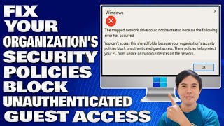 How To Fix Your Organizations Security Policies Block Unauthenticated Guest Access Solution [upl. by Ag]