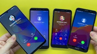 Incoming Call Honor X7a Vs Honor 7A  Outgoing Call Huawei Y6 Prime 2018 Vs Huawei Y5  MADNESS CALL [upl. by Aber]