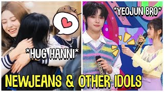 Newjeans Interaction With Other Idols [upl. by Yolande]