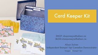 Card Keeper Kit with Stamp Crazy with Alison [upl. by Haggar135]