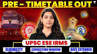 UPSC IRMS Pre Time Table  IRMS Important Update on PreExam Time Table  Unacademy [upl. by Luann]