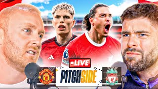 MAN UTD vs LIVERPOOL  Pitch Side LIVE [upl. by Ozkum]