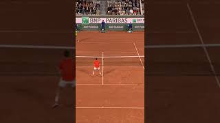 Djokovic was NOT happy with that net 😬 shorts tennis rolandgarros [upl. by Airamak716]