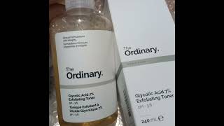 ordinary glycolic acid glycolic acid serum exfoliating toner  acidic toner  weekly exfoliation [upl. by Malinda]