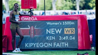 NEW WORLD RECORD  Women’s 1500m Final Diamond League [upl. by Maillw]