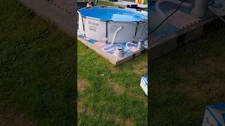 Bestway Pool Heater installed on Bestway Steel Pro Max Poolvigosworld [upl. by Gaudet]