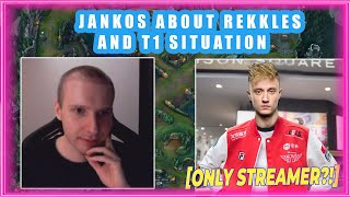 Jankos About REKKLES and T1 Situation 👀 NOT PLAYING [upl. by Stranger]