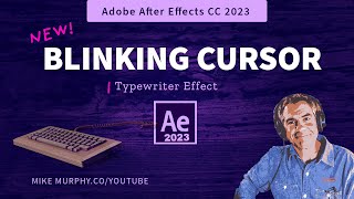 After Effects 2023 Blinking Cursor Typewriter Console Effect [upl. by Schriever]