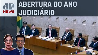 Autoridades participam de sessão solene do STF Dora Kramer e Nelson Kobayashi comentam [upl. by Eliades]